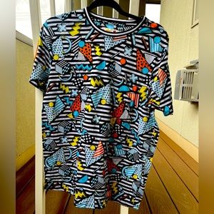 Oh snap by Drill clothing co. Cute multicolor graphics shirt SZ L